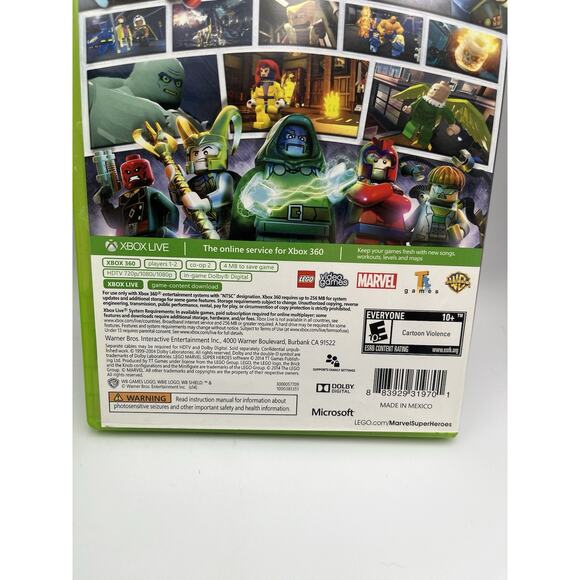 LEGO Marvel Super Heroes Microsoft Xbox 360 Video Game Complete - Picture 5 of 10